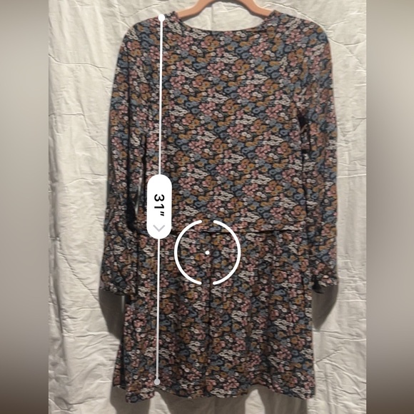 Zara Girls Dress Size 13/14 Soft Collection Ditzy Floral Fit & Flare - Picture 5 of 7